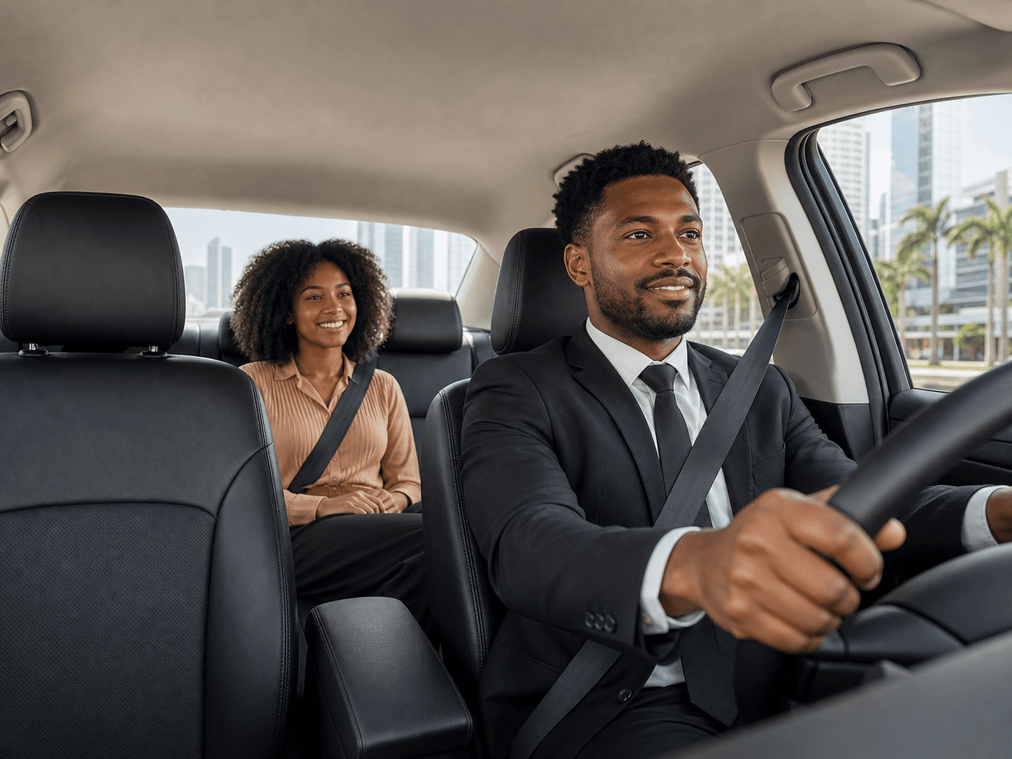 Chauffeur rental with professional driver
